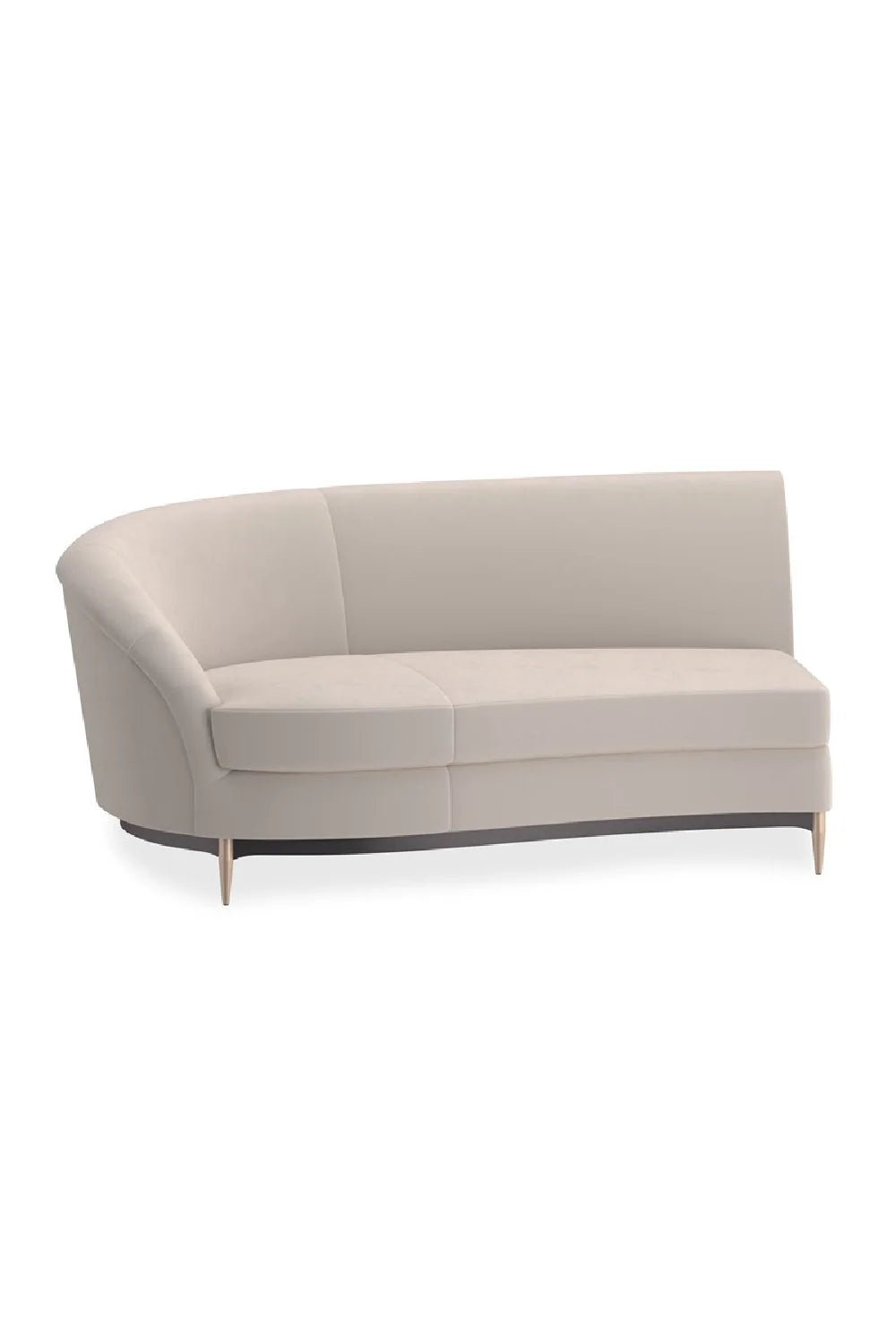 Luxury Velvet Sectional Sofa Modern Italian Style for Villa