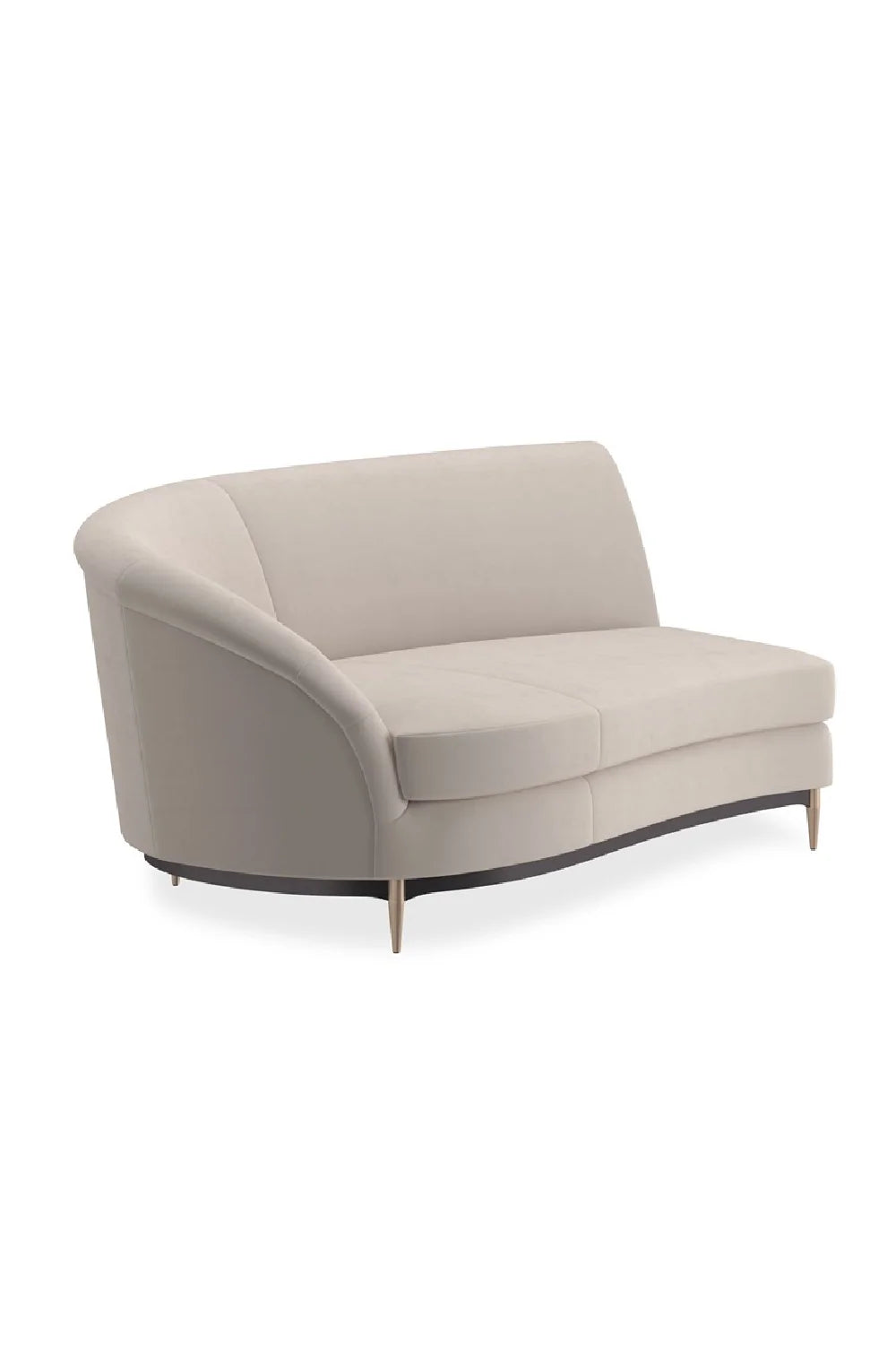Luxury Velvet Sectional Sofa Modern Italian Style for Villa