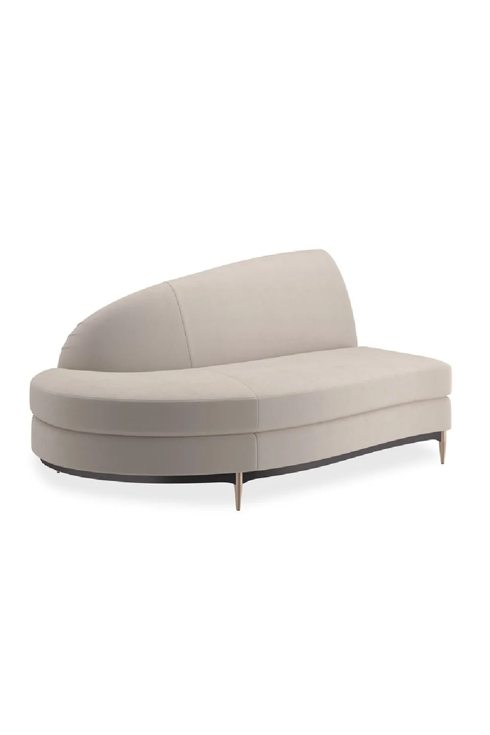 Luxury Velvet Sectional Sofa Modern Italian Style for Villa