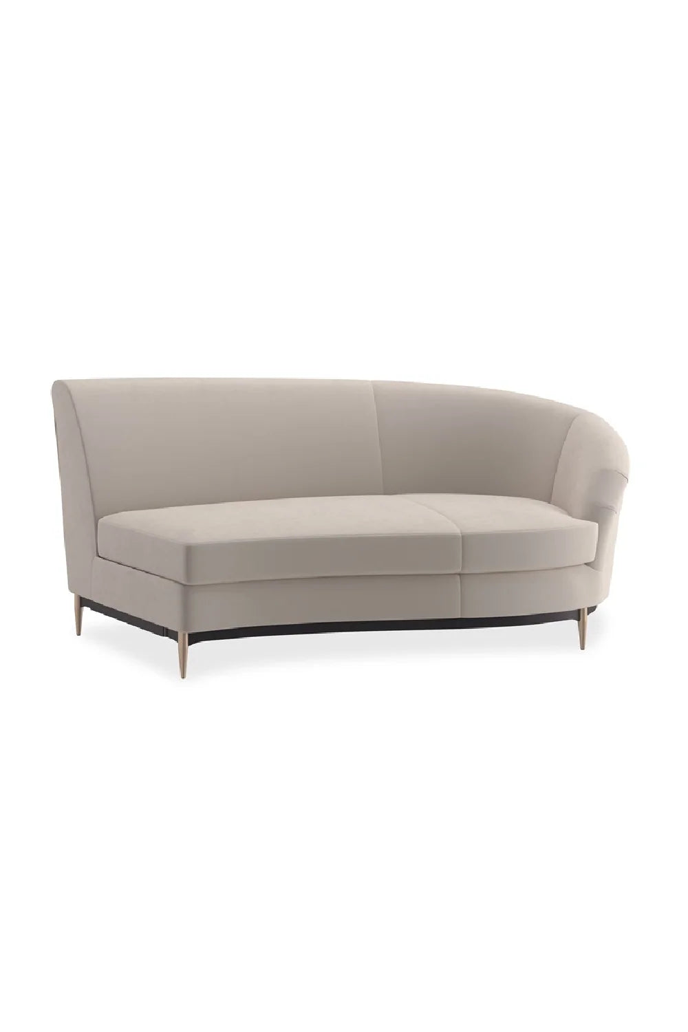 Luxury Velvet Sectional Sofa Modern Italian Style for Villa