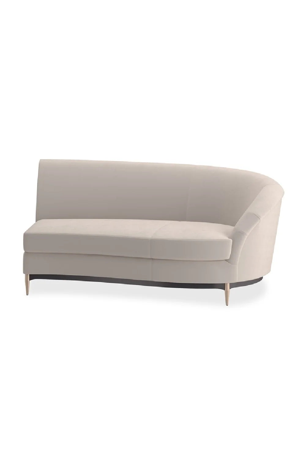Luxury Velvet Sectional Sofa Modern Italian Style for Villa
