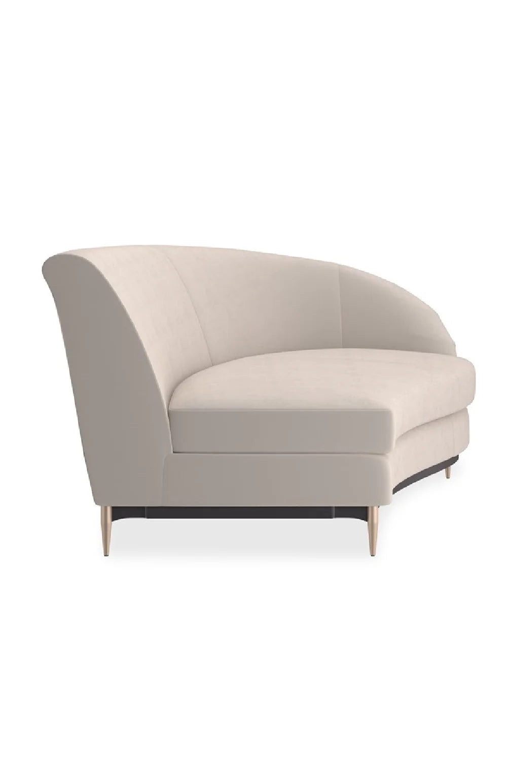 Luxury Velvet Sectional Sofa Modern Italian Style for Villa