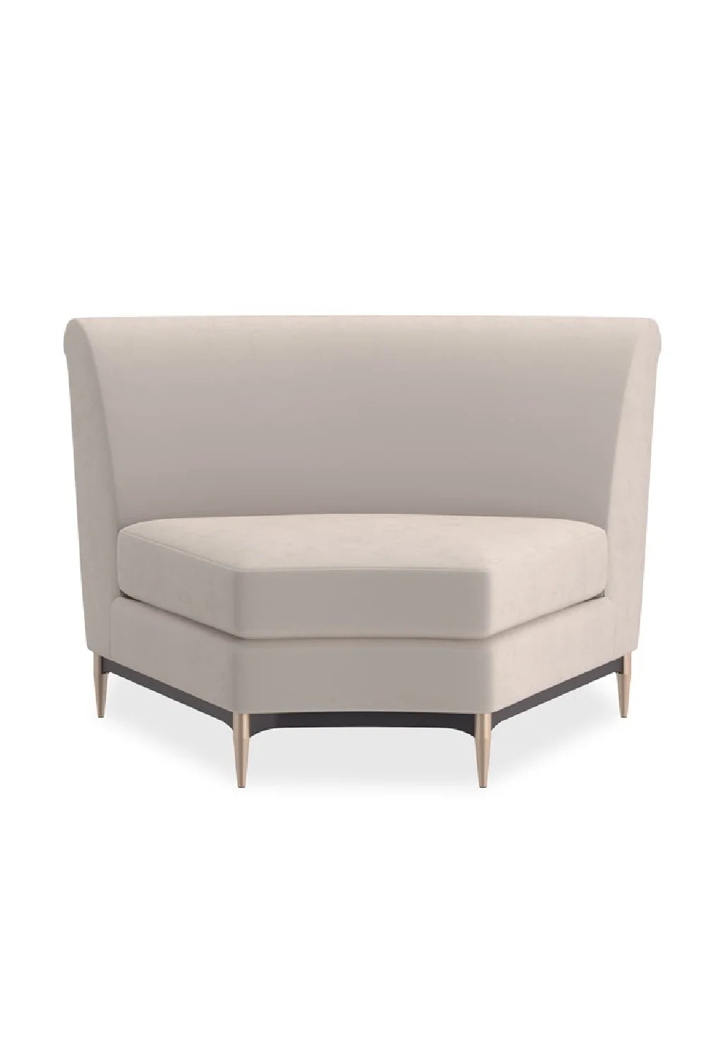 Luxury Velvet Sectional Sofa Modern Italian Style for Villa