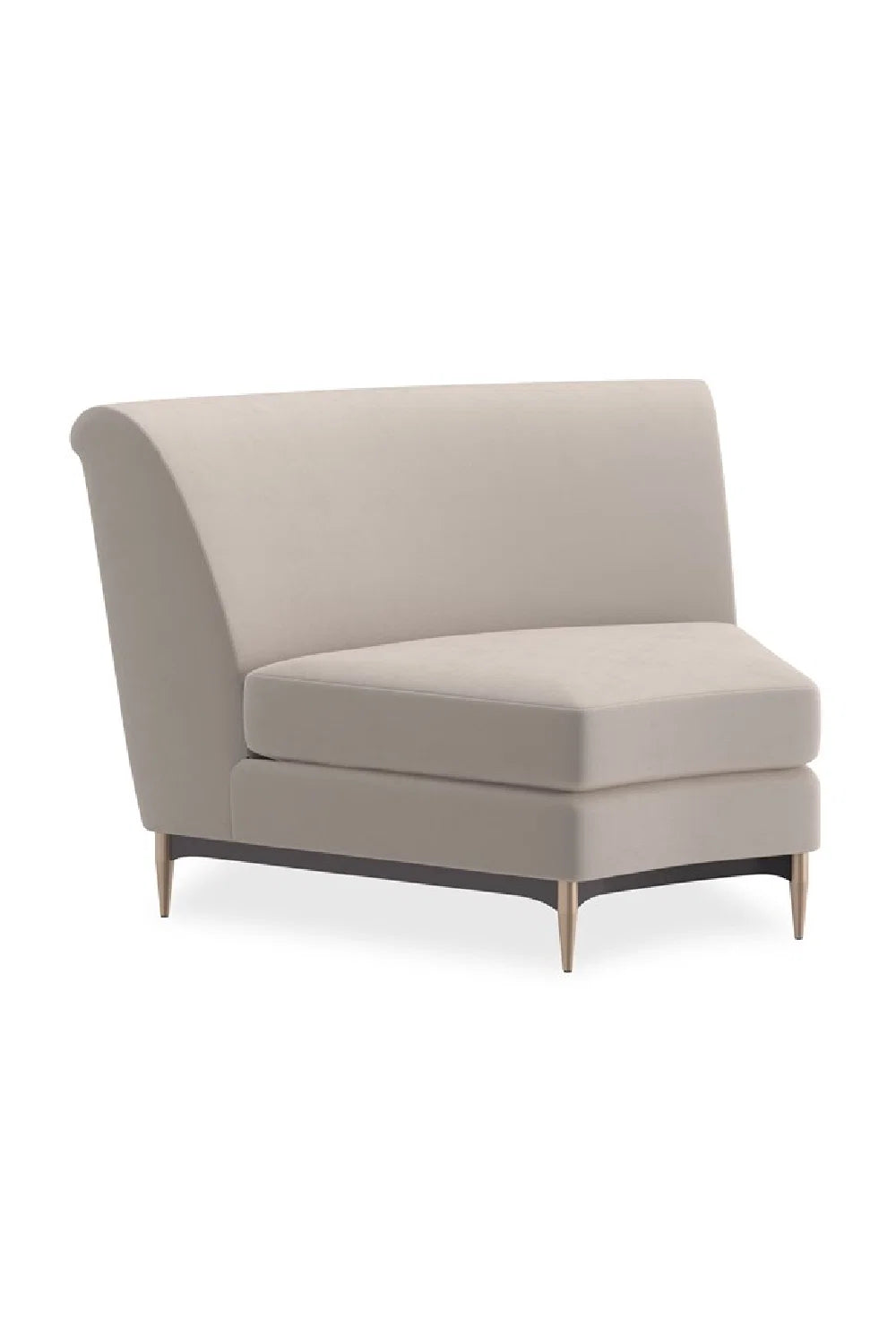 Luxury Velvet Sectional Sofa Modern Italian Style for Villa