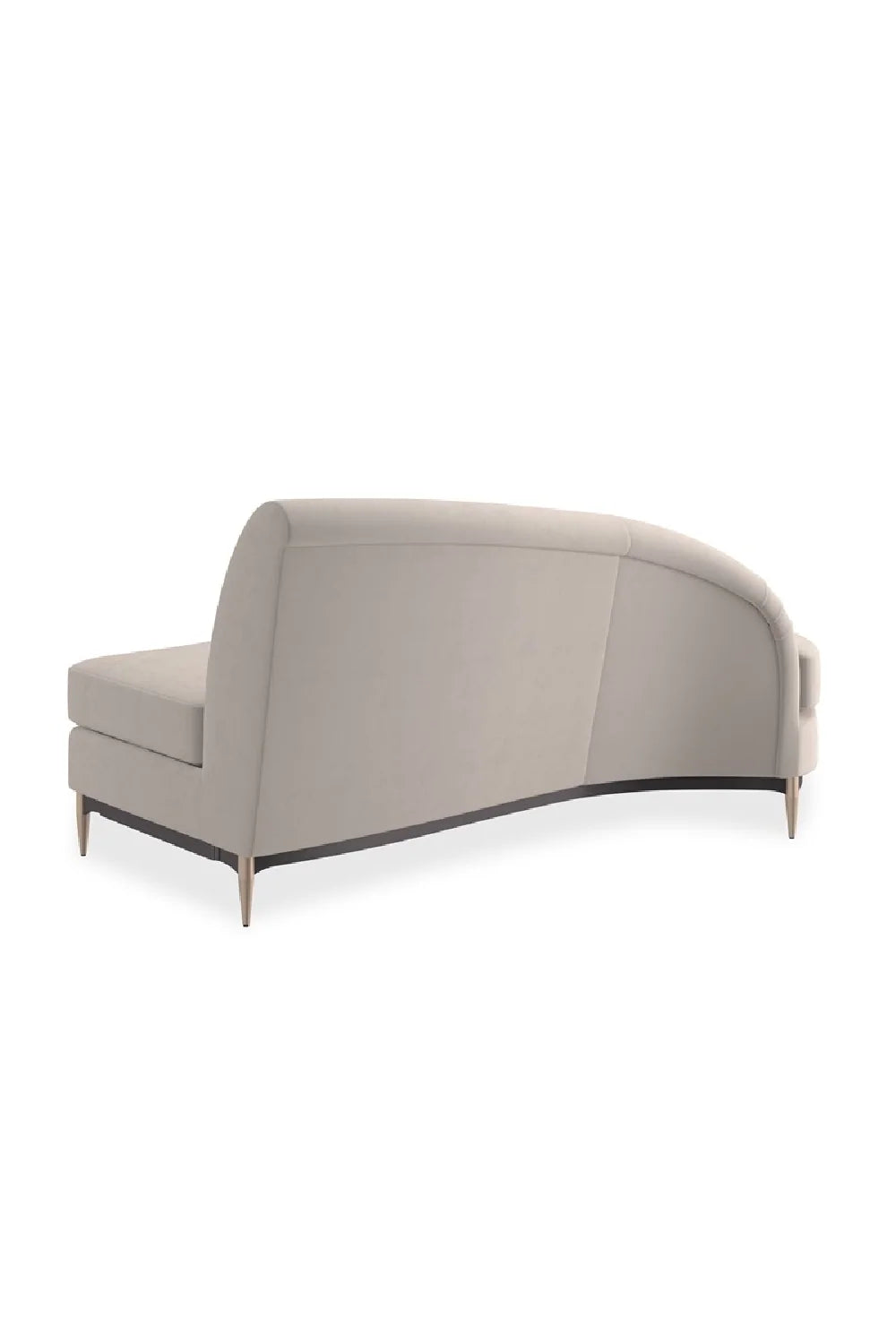Luxury Velvet Sectional Sofa Modern Italian Style for Villa