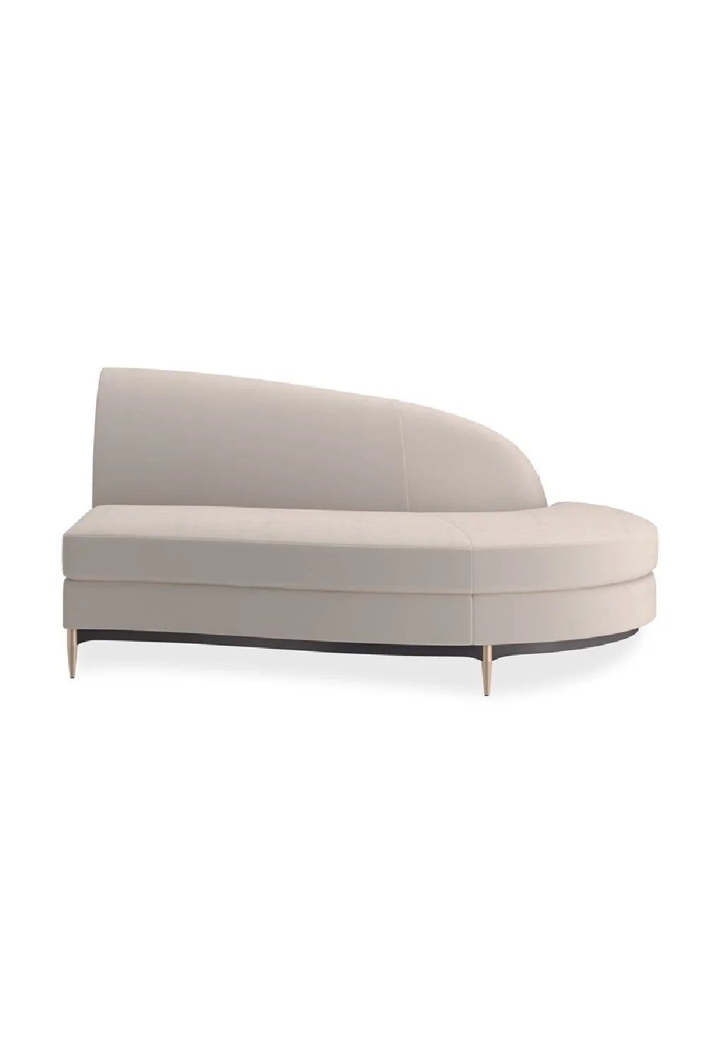 Luxury Velvet Sectional Sofa Modern Italian Style for Villa
