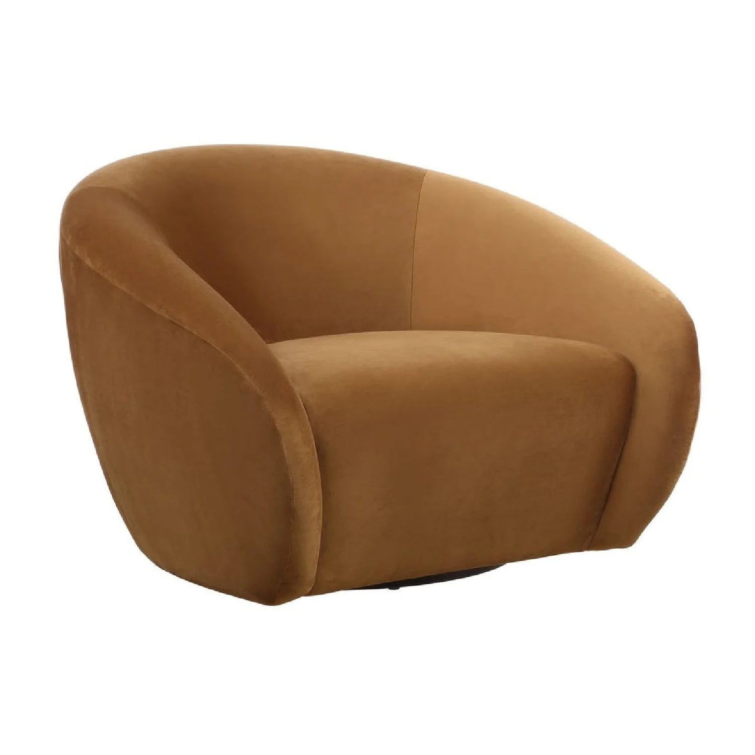 Luxury Velvet Swivel Lounge Chair Modern Italian Style for Villa