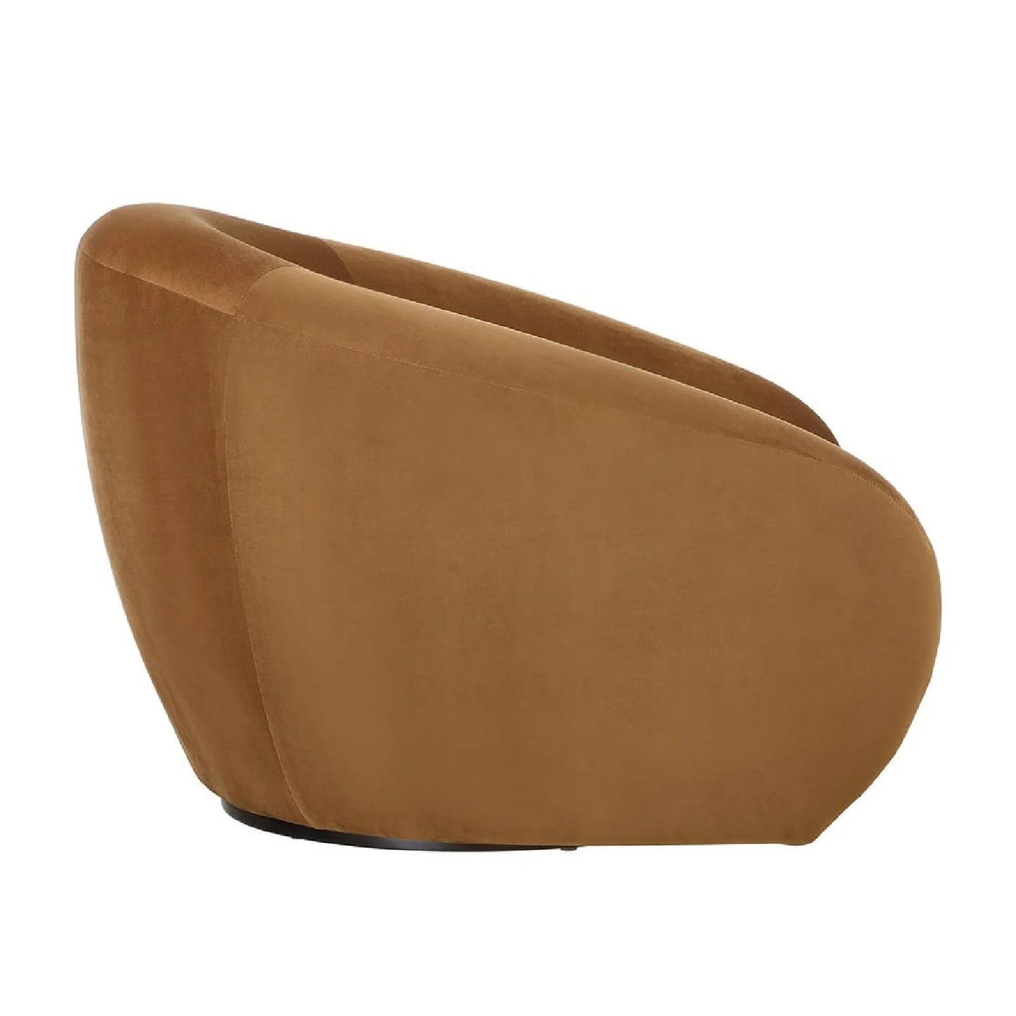 Luxury Velvet Swivel Lounge Chair Modern Italian Style for Villa