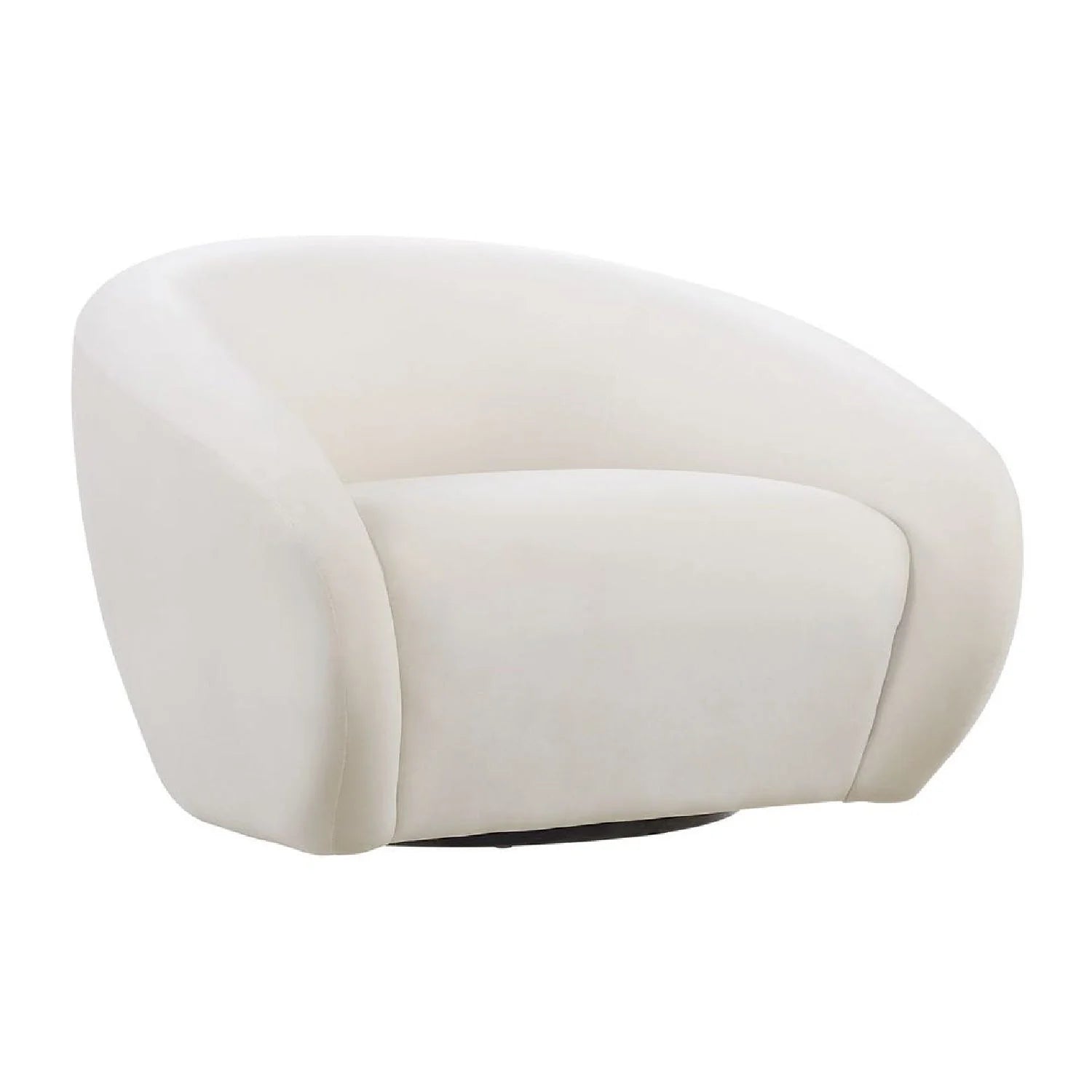 Luxury Velvet Swivel Lounge Chair Modern Italian Style for Villa