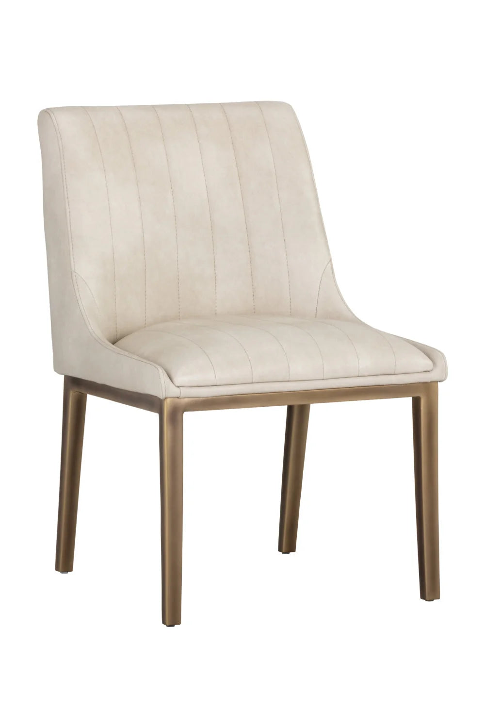 Luxury Vertical Stitched Dining Chair European Style for Villa