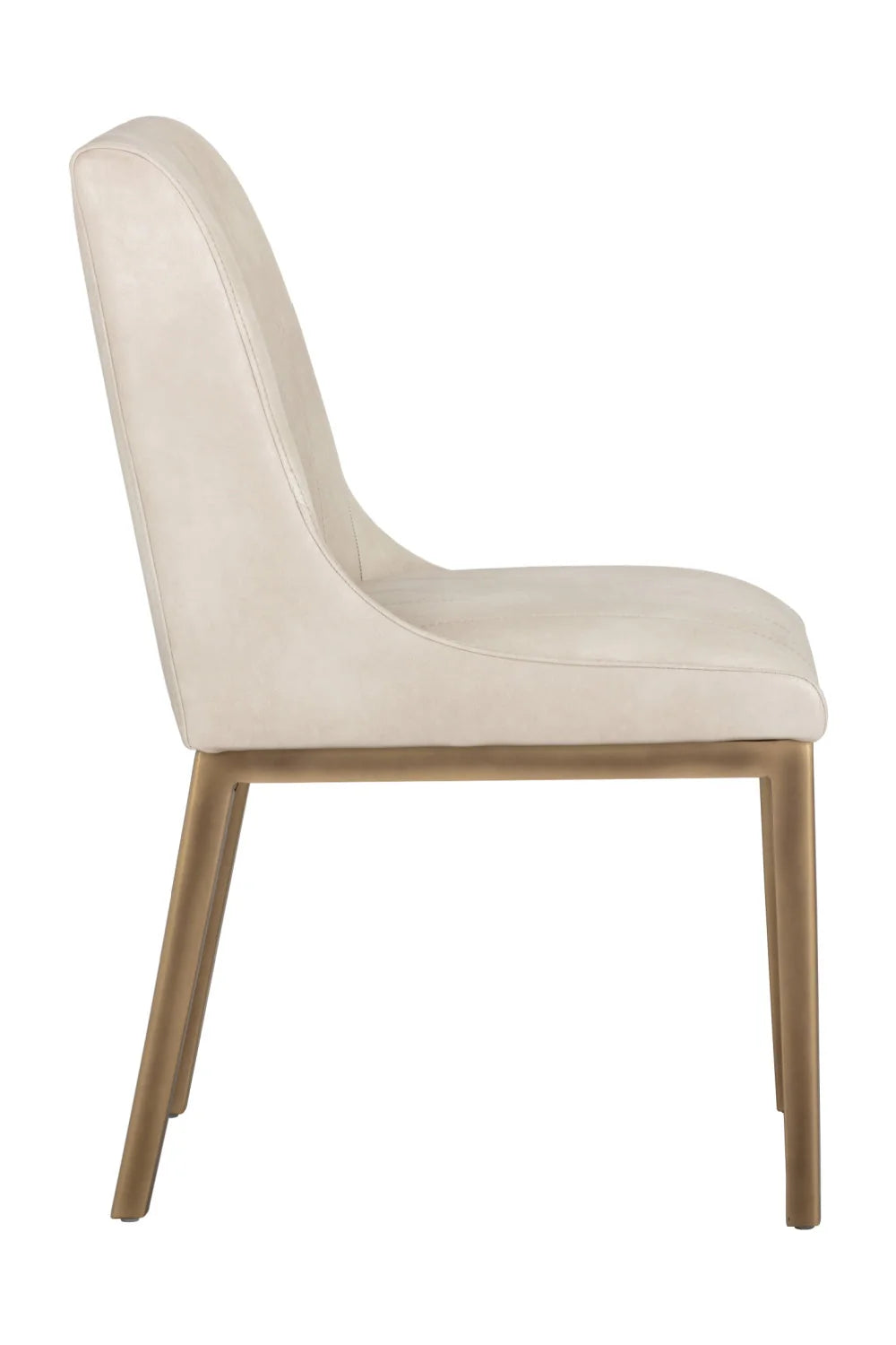 Luxury Vertical Stitched Dining Chair European Style for Villa