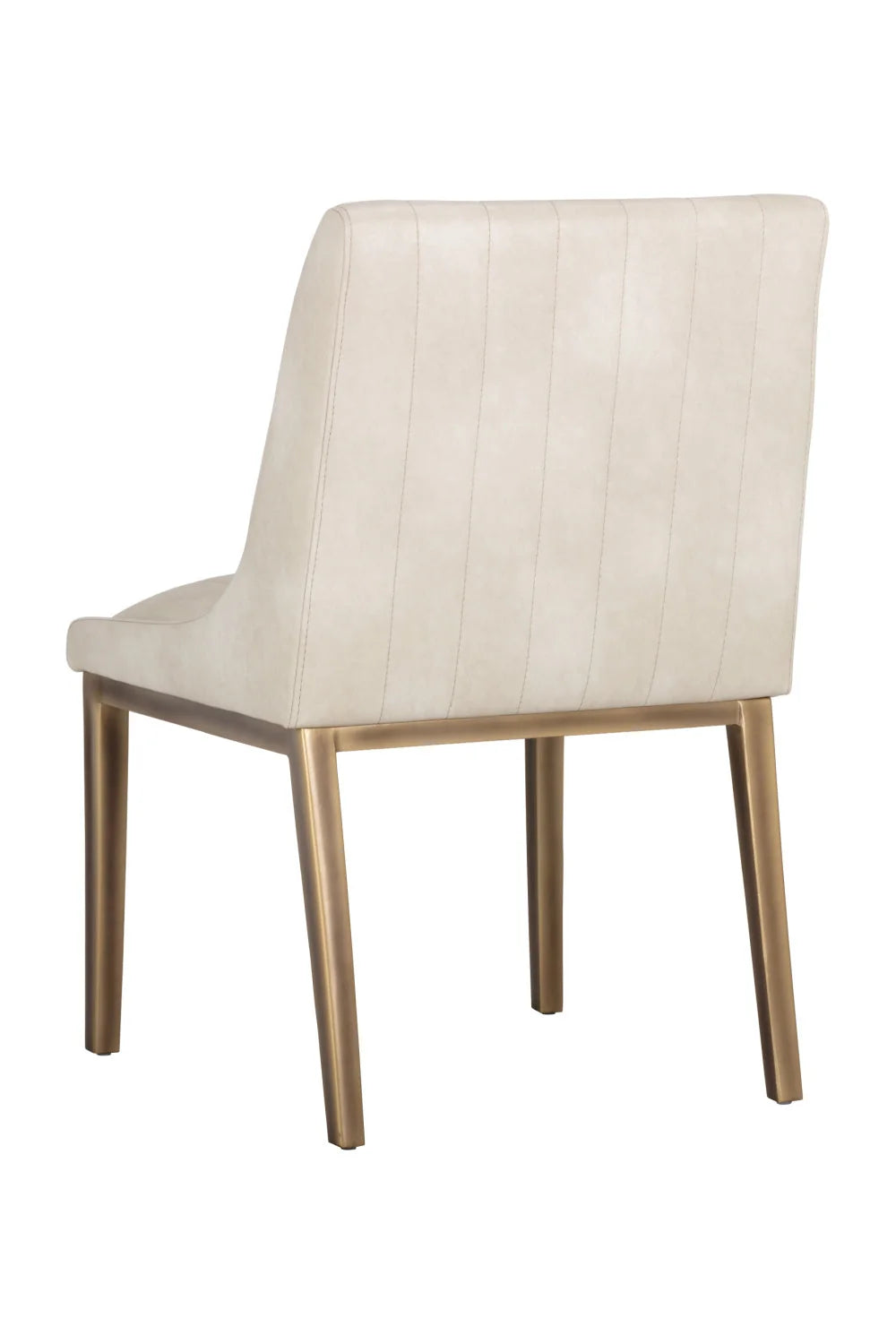 Luxury Vertical Stitched Dining Chair European Style for Villa