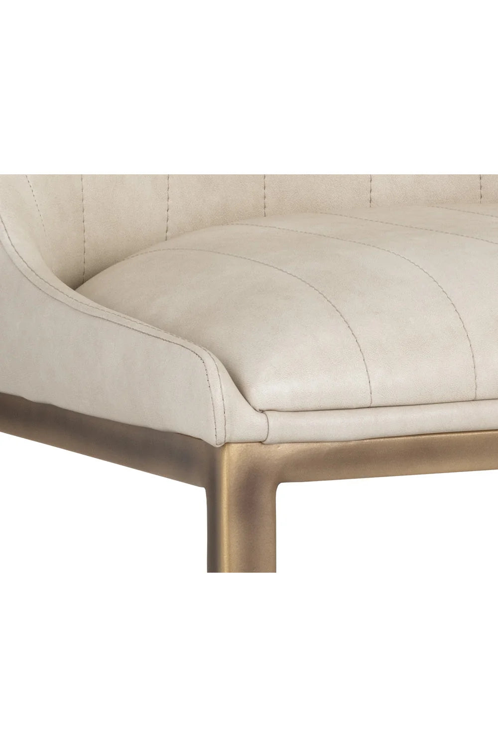 Luxury Vertical Stitched Dining Chair European Style for Villa