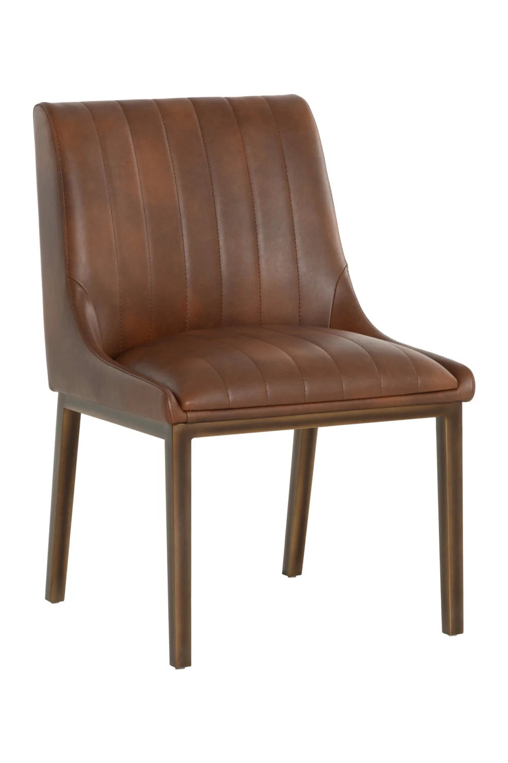Luxury Vertical Stitched Dining Chair European Style for Villa