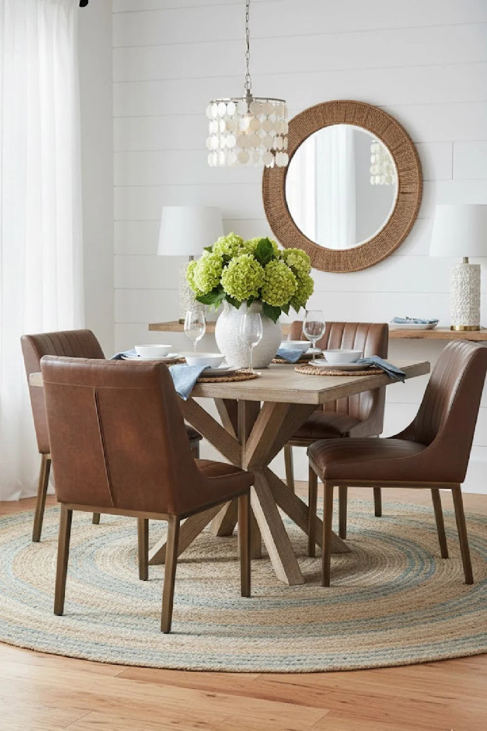 Luxury Vertical Stitched Dining Chair European Style for Villa