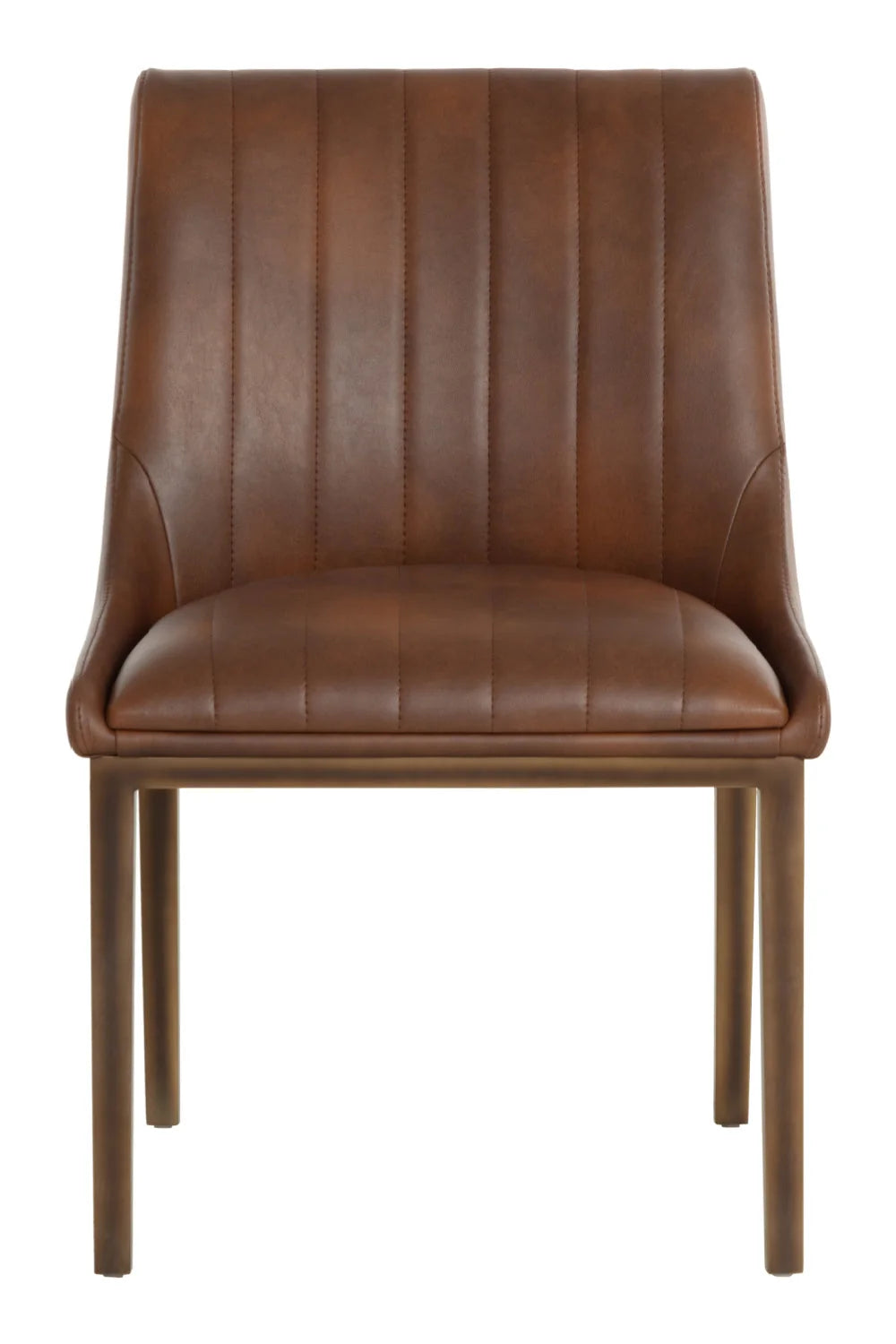 Luxury Vertical Stitched Dining Chair European Style for Villa