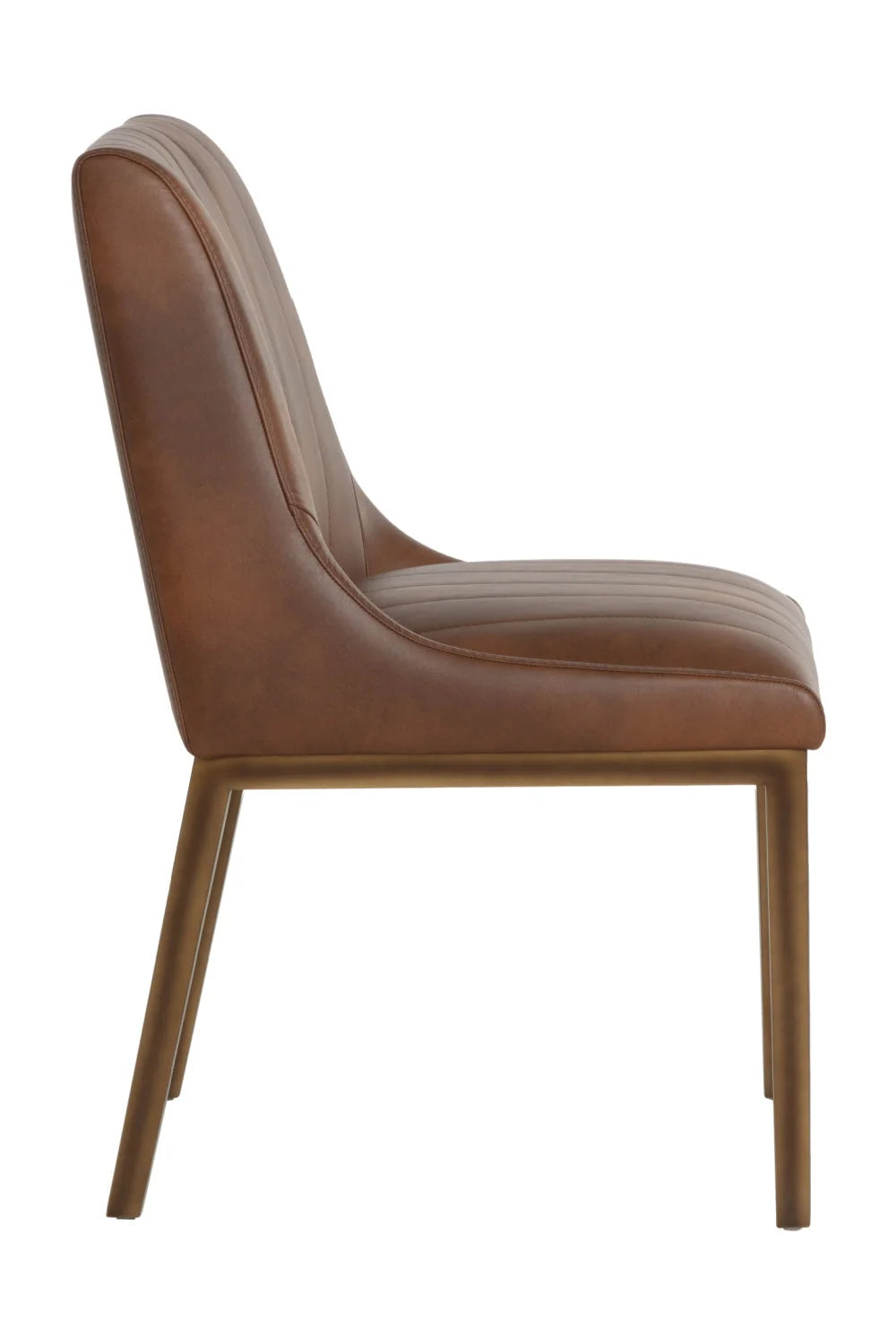 Luxury Vertical Stitched Dining Chair European Style for Villa