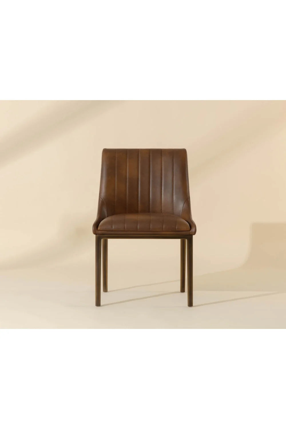 Luxury Vertical Stitched Dining Chair European Style for Villa