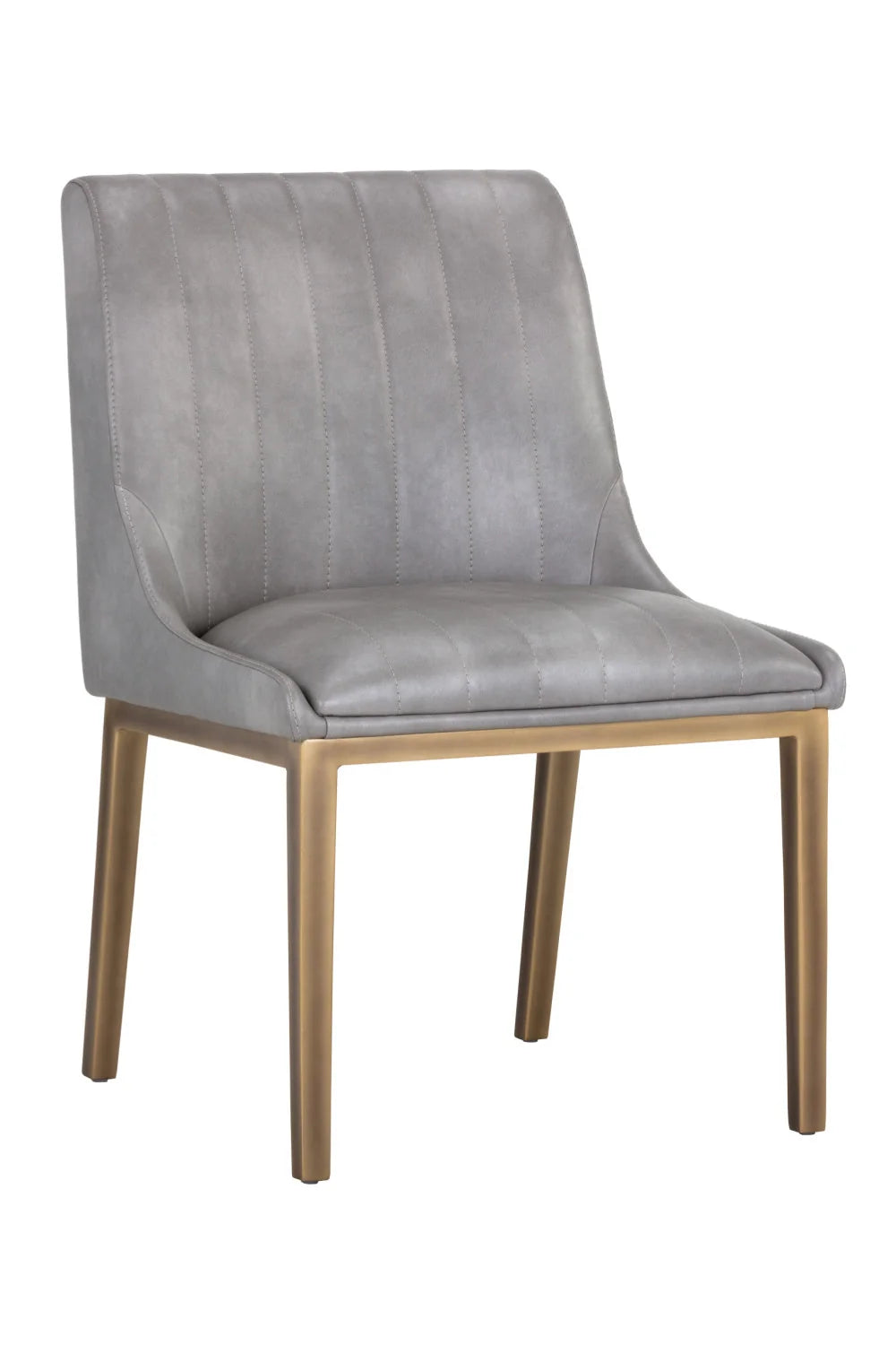 Luxury Vertical Stitched Dining Chair European Style for Villa