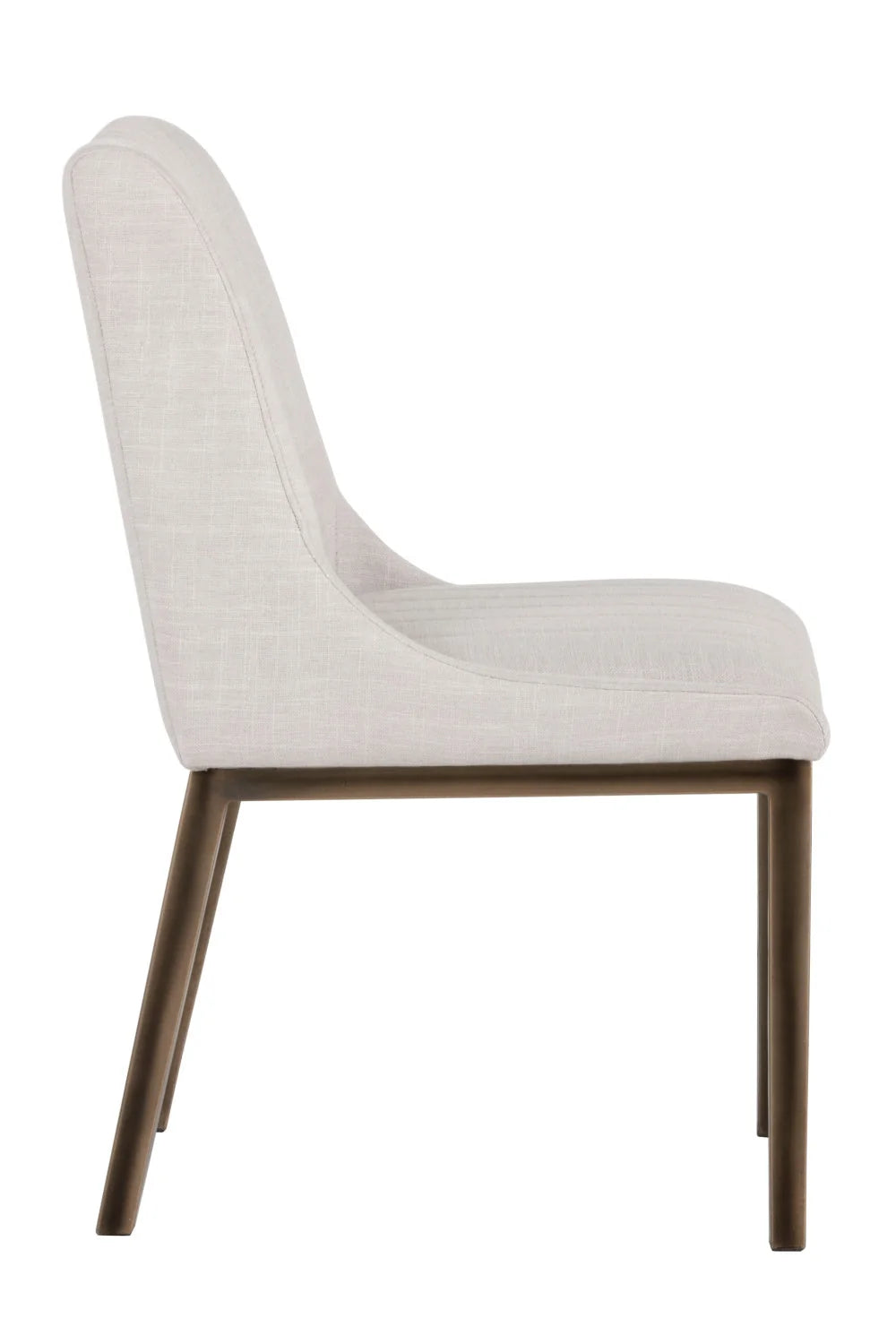 Luxury Vertical Stitched Dining Chair European Style for Villa