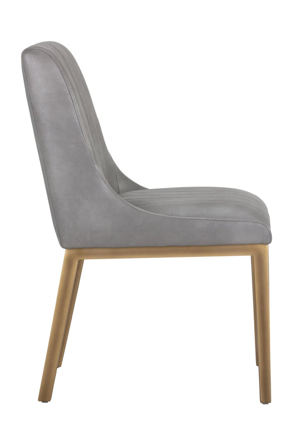 Luxury Vertical Stitched Dining Chair European Style for Villa