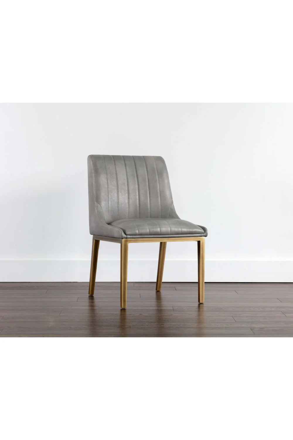 Luxury Vertical Stitched Dining Chair European Style for Villa