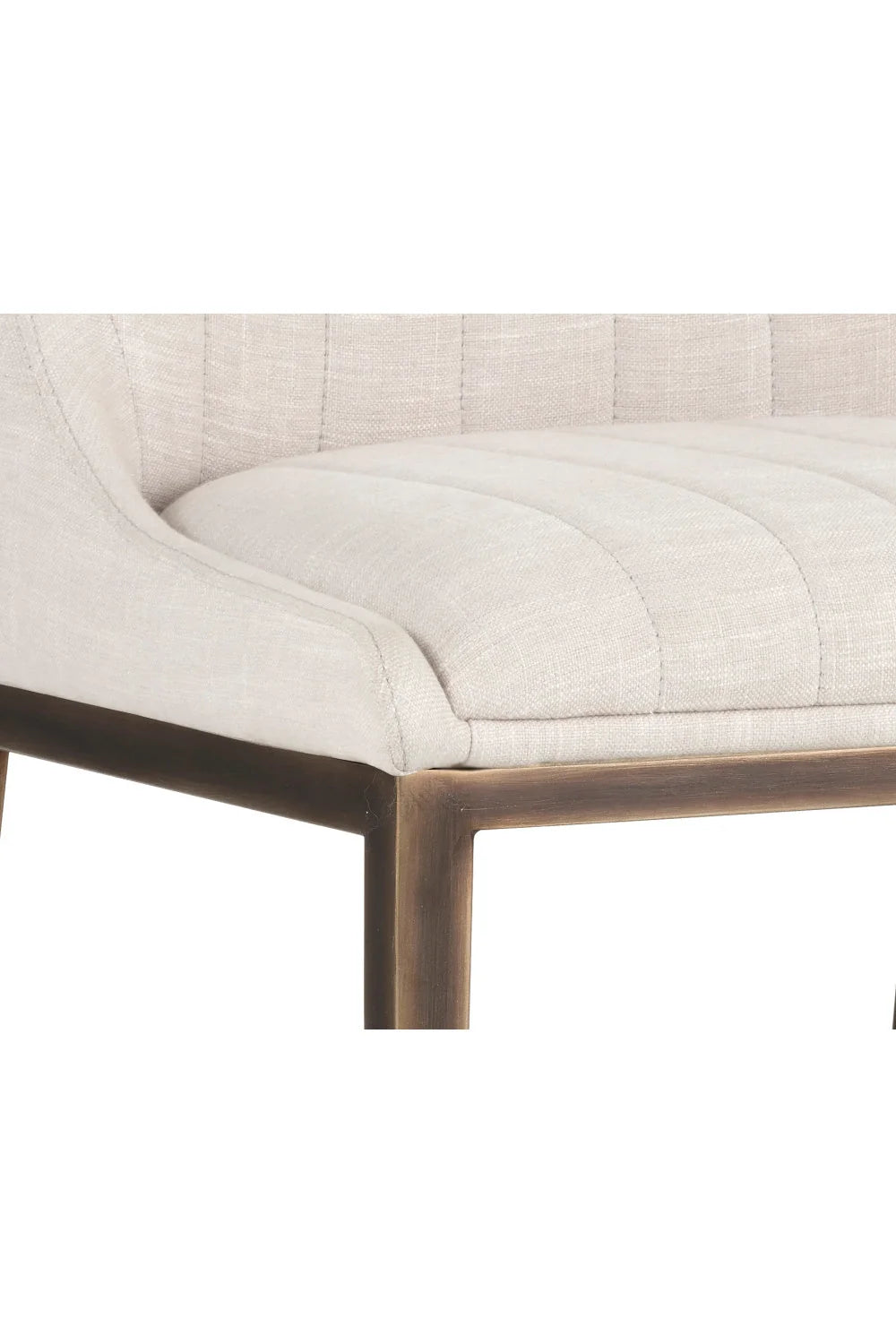 Luxury Vertical Stitched Dining Chair European Style for Villa
