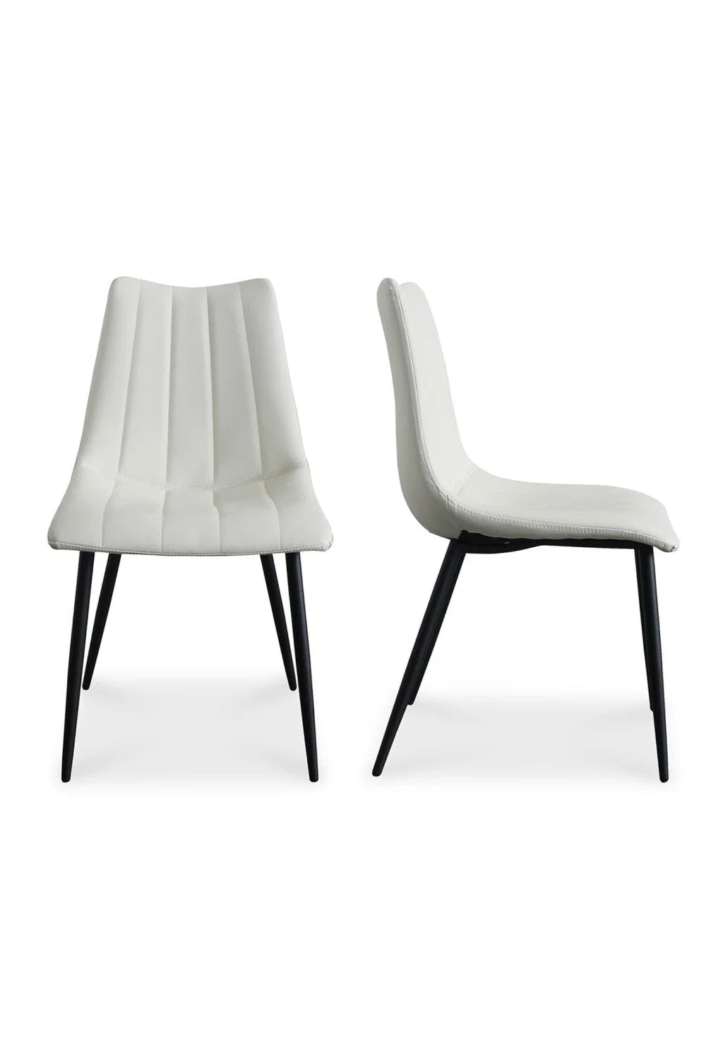 Luxury Vertical Stitched Modern Dining Side Chairs European Style for Villa