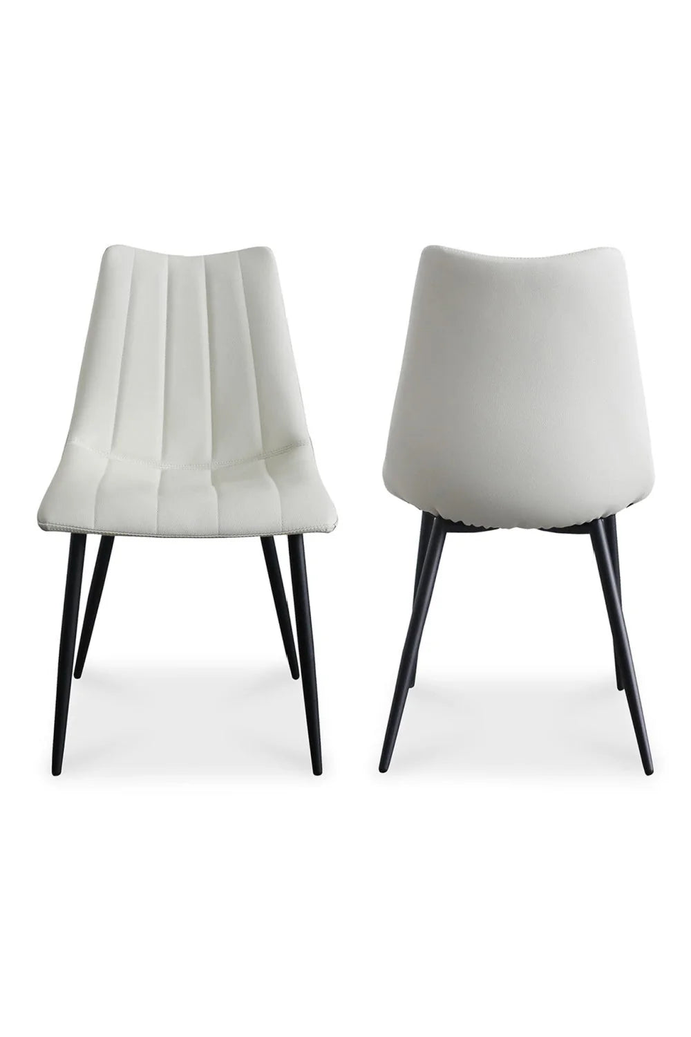 Luxury Vertical Stitched Modern Dining Side Chairs European Style for Villa