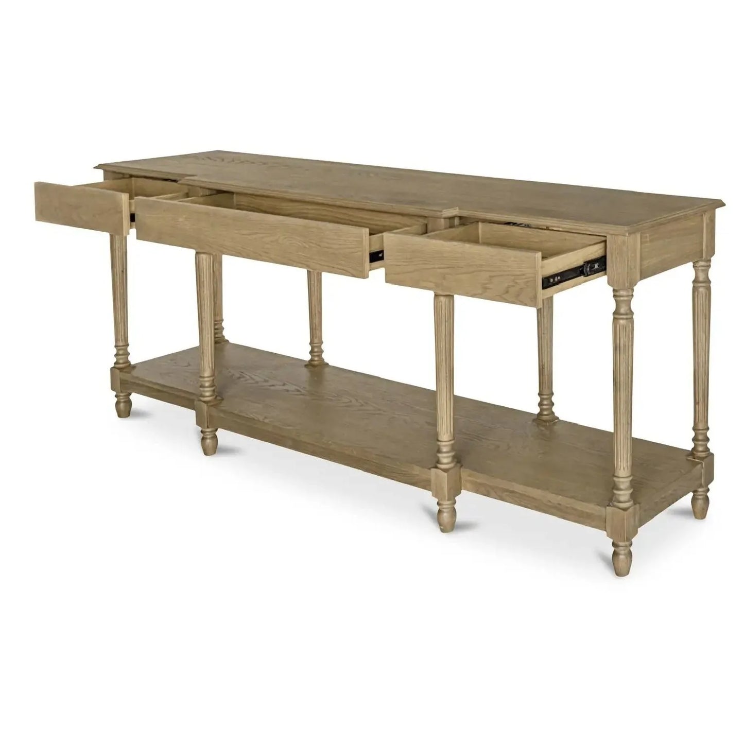 Luxury Vintage Oak Console Table Modern Italian Style for Villa