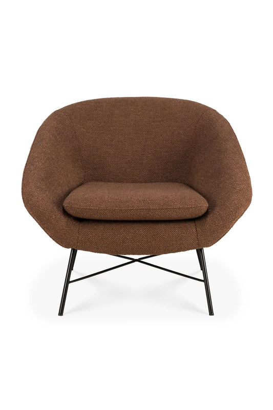 Luxury Vintage Upholstered Lounge Chair Modern Italian Style for Villa