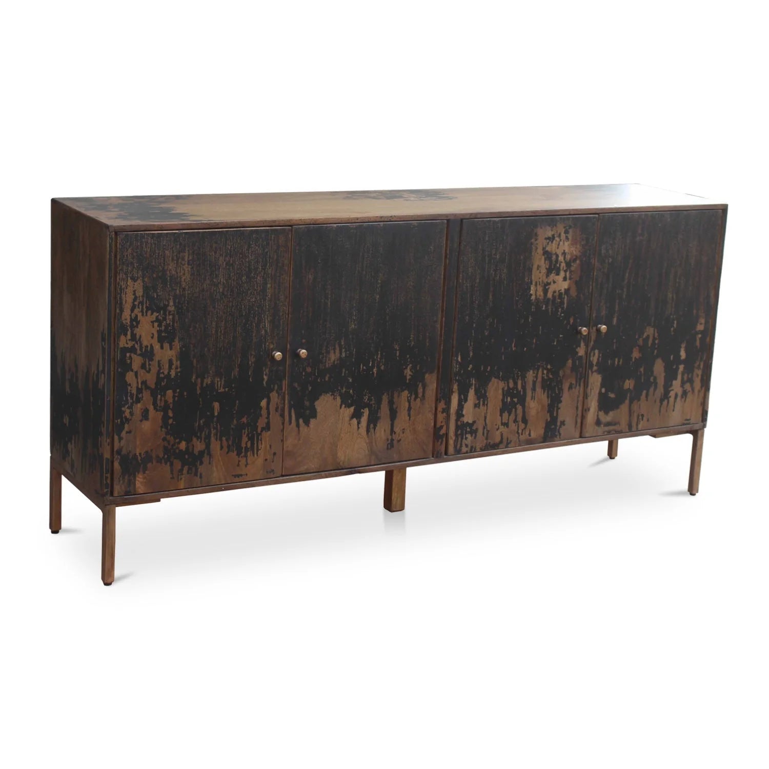 Luxury Vintage Wooden Sideboard European Style for Villa