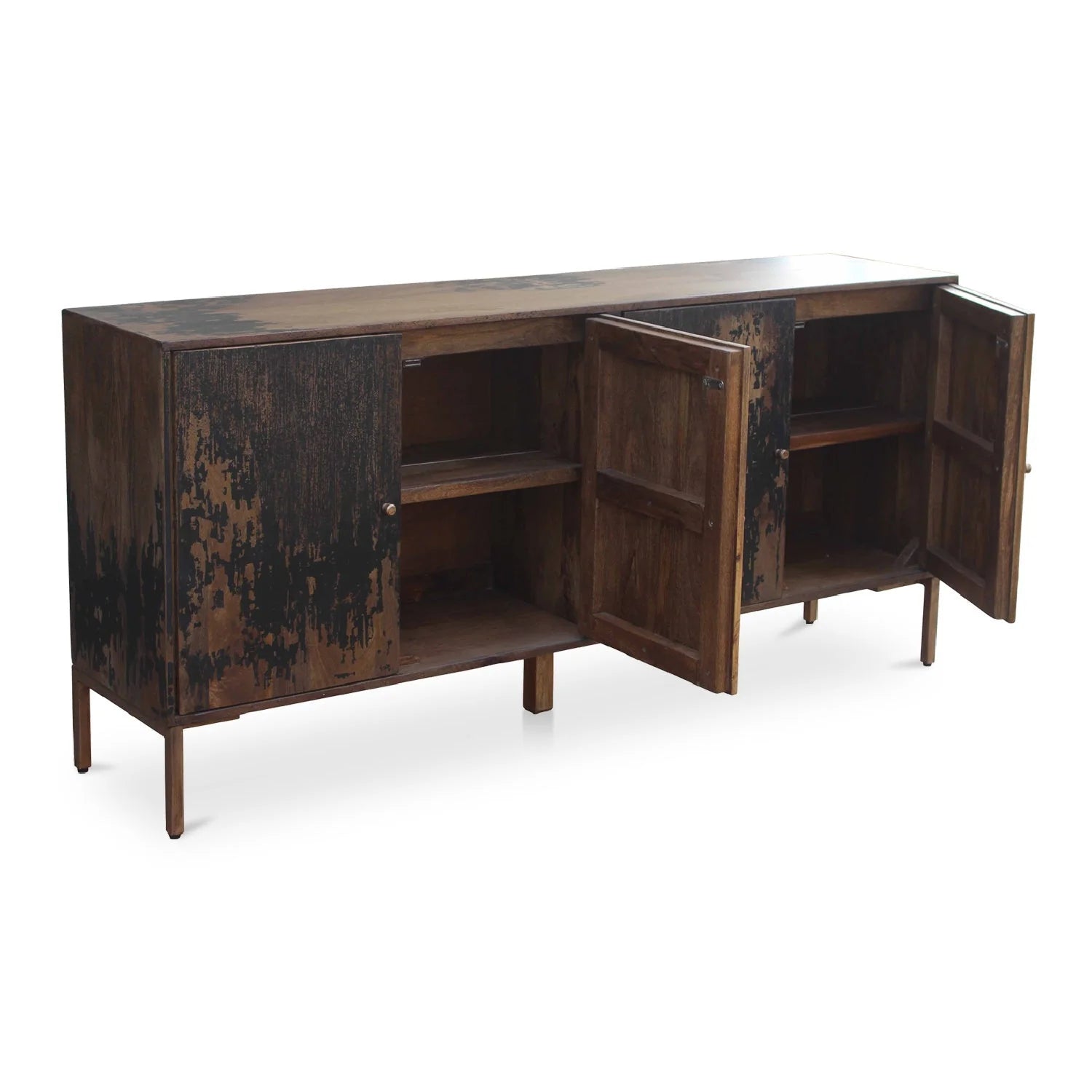 Luxury Vintage Wooden Sideboard European Style for Villa