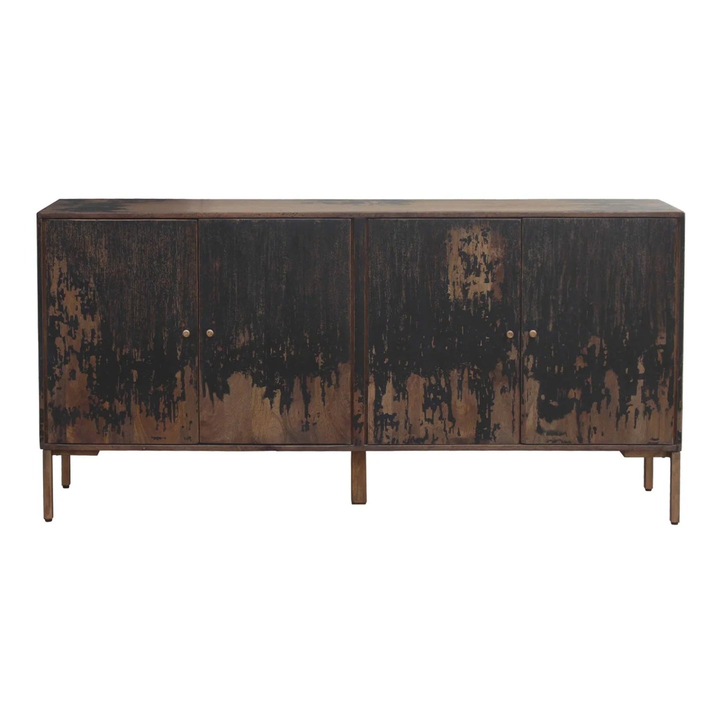 Luxury Vintage Wooden Sideboard European Style for Villa