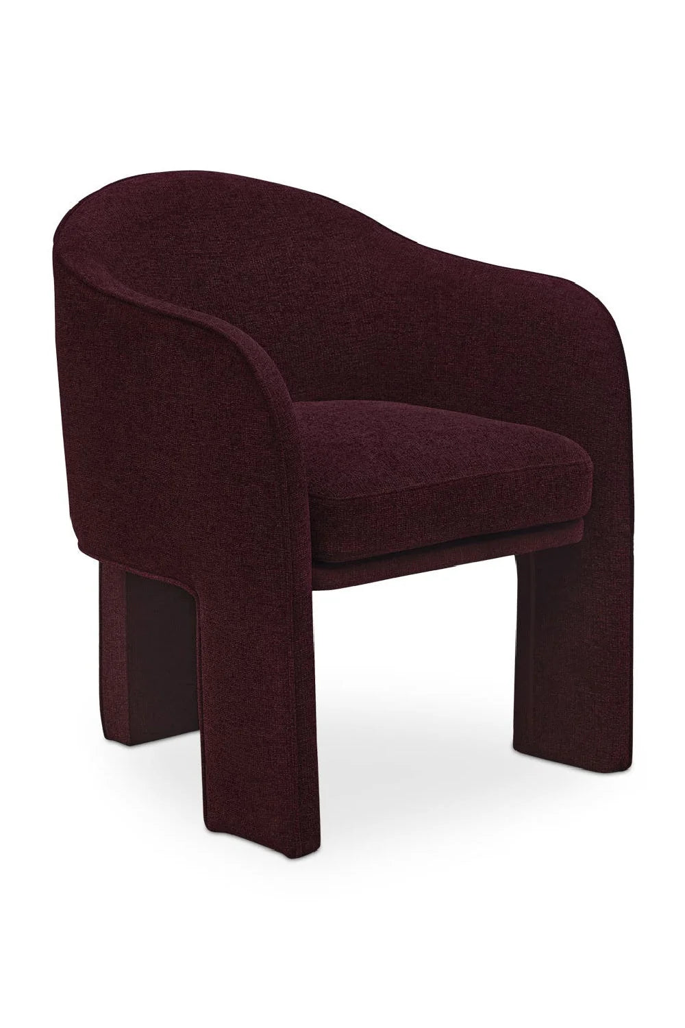 Luxury Violet 3-Legged Modern Dining Chair European Style for Villa