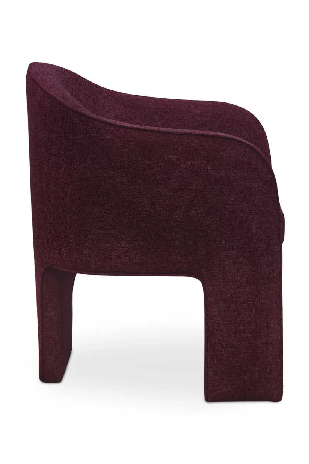 Luxury Violet 3-Legged Modern Dining Chair European Style for Villa