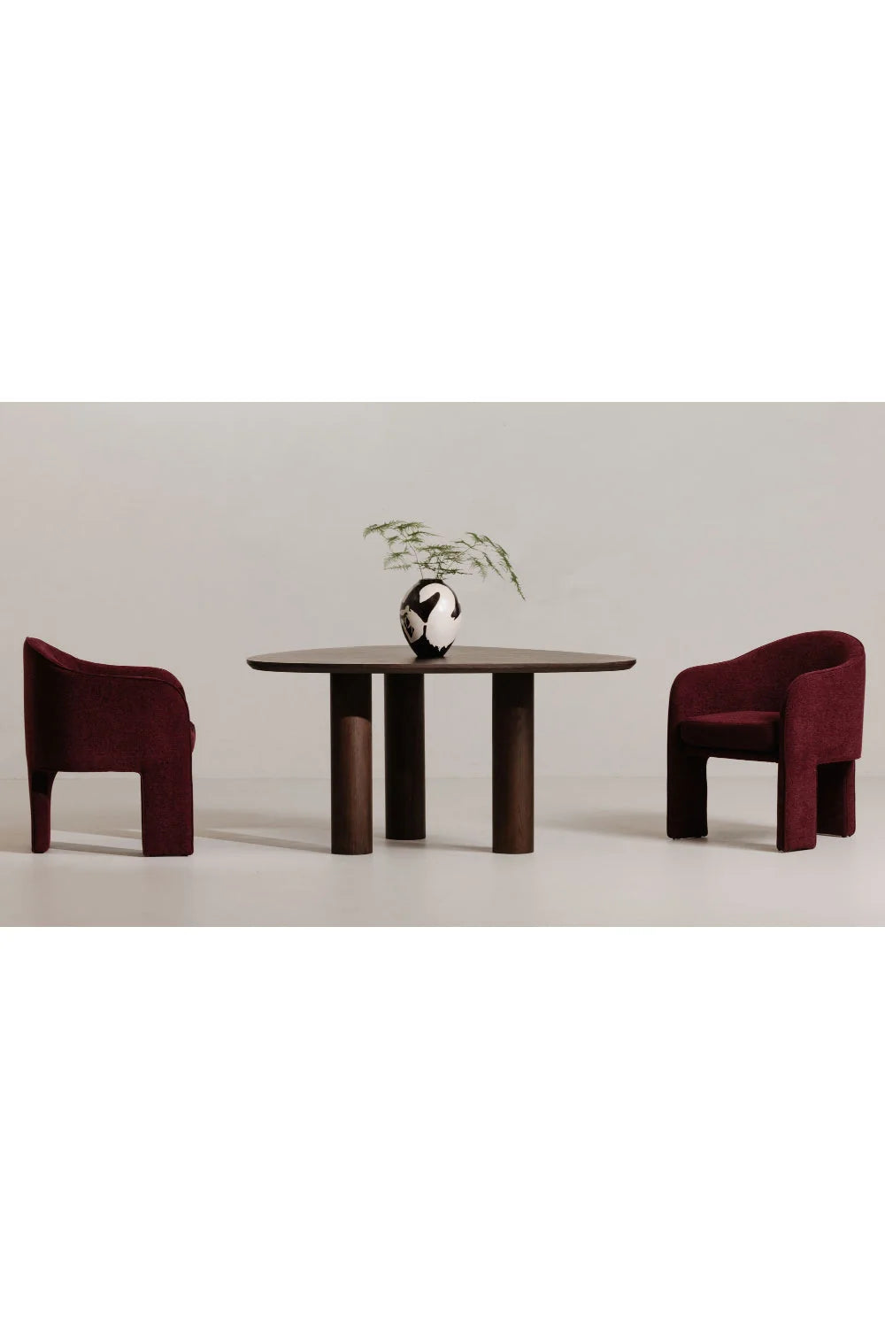 Luxury Violet 3-Legged Modern Dining Chair European Style for Villa