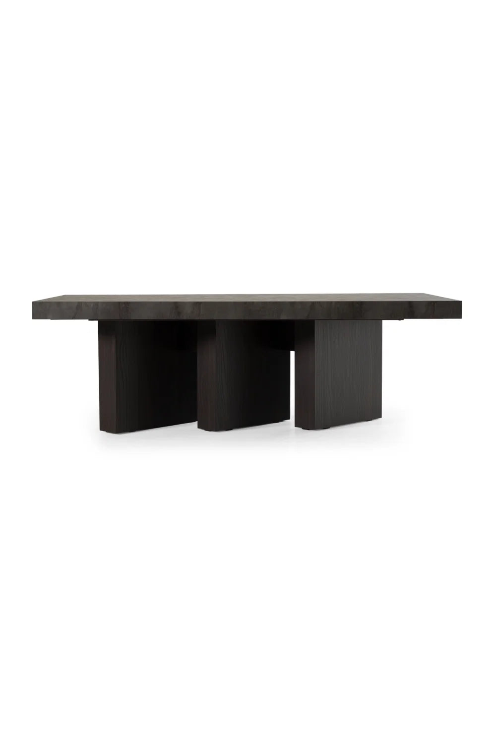 Luxury Volcanic Rock Rectangular Dining Table Modern Italian Style for Villa