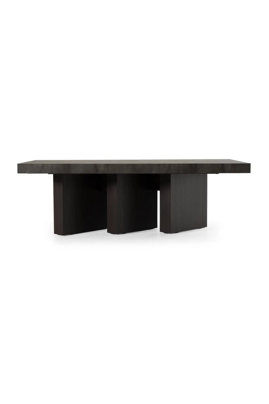 Luxury Volcanic Rock Rectangular Dining Table Modern Italian Style for Villa