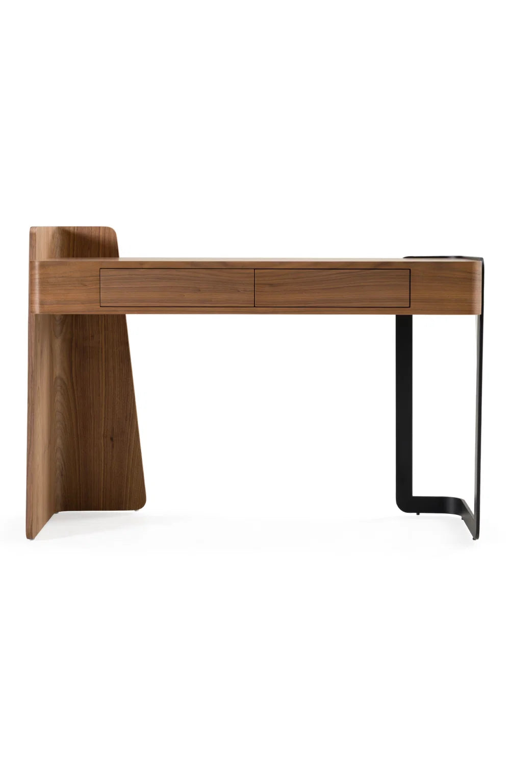 Luxury Walnut 2-Drawer Modern Desk European Style for Villa