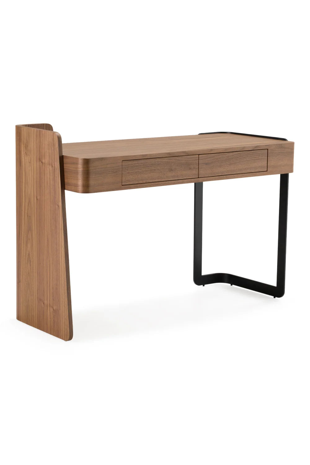 Luxury Walnut 2-Drawer Modern Desk European Style for Villa