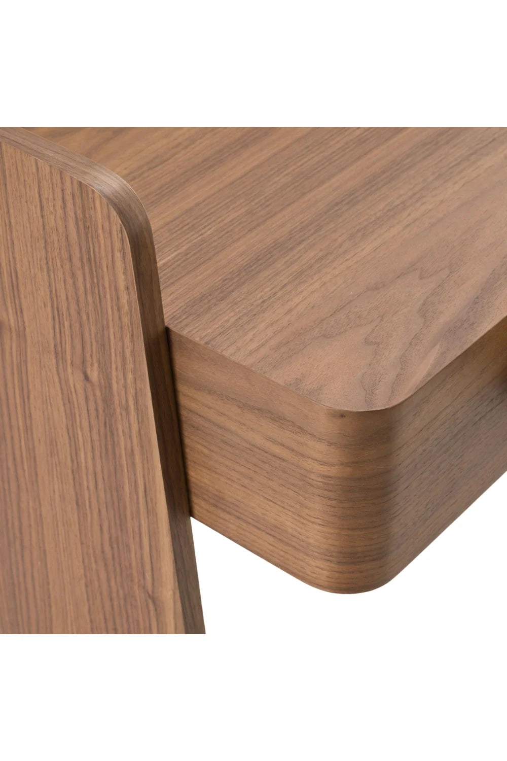 Luxury Walnut 2-Drawer Modern Desk European Style for Villa