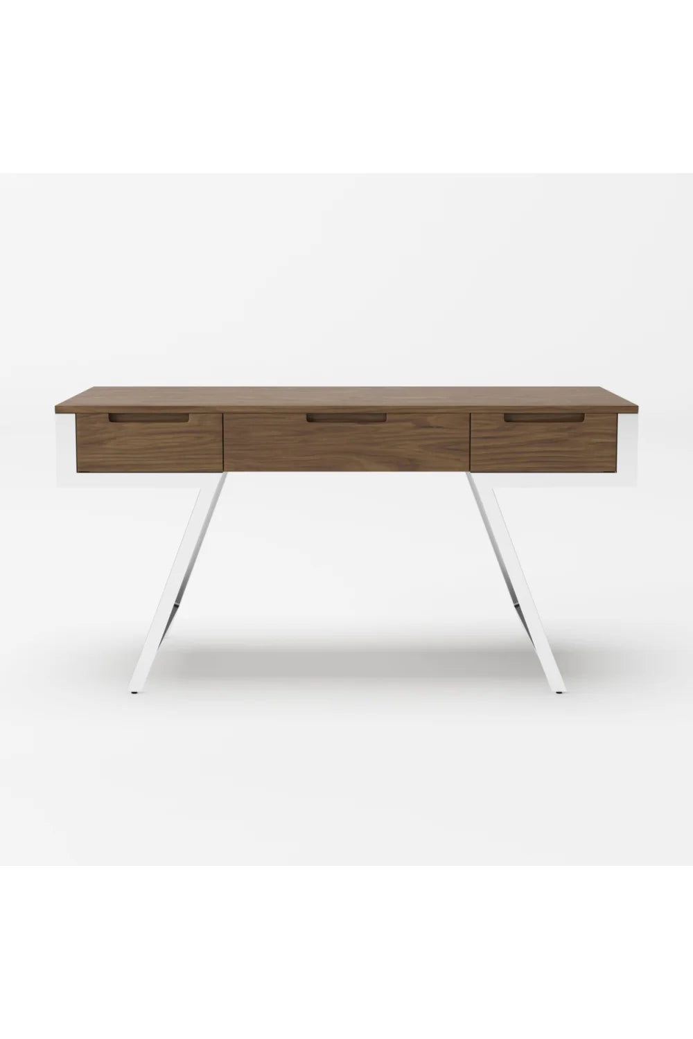 Luxury Walnut 3-Drawer Modern Desk European Style for Villa