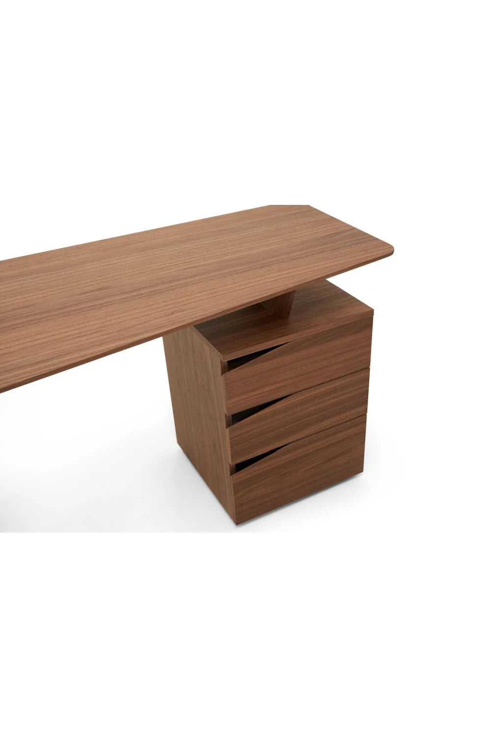 Luxury Walnut 3-Drawer Modern Desk European Style for Villa