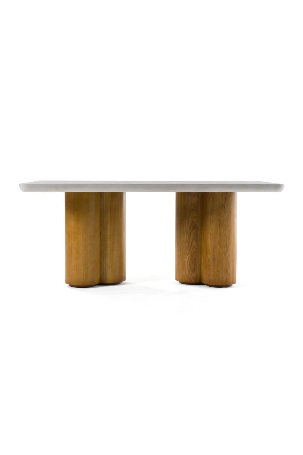 Luxury Walnut Base Rectangular Dining Table Modern Italian Style for Villa