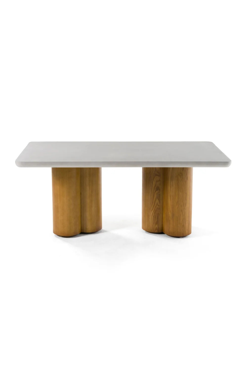 Luxury Walnut Base Rectangular Dining Table Modern Italian Style for Villa