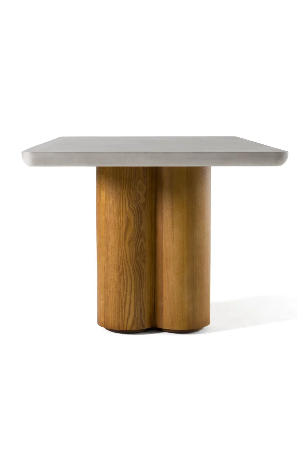 Luxury Walnut Base Rectangular Dining Table Modern Italian Style for Villa