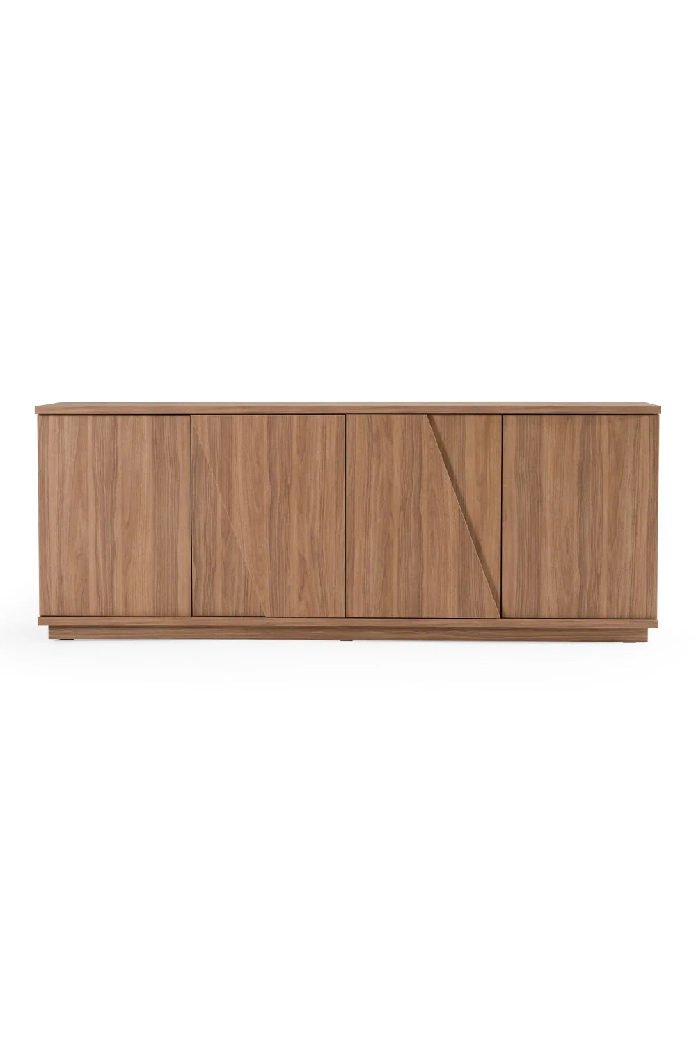 Luxury Walnut Caracalla 4-Door Sideboard European Style for Villa
