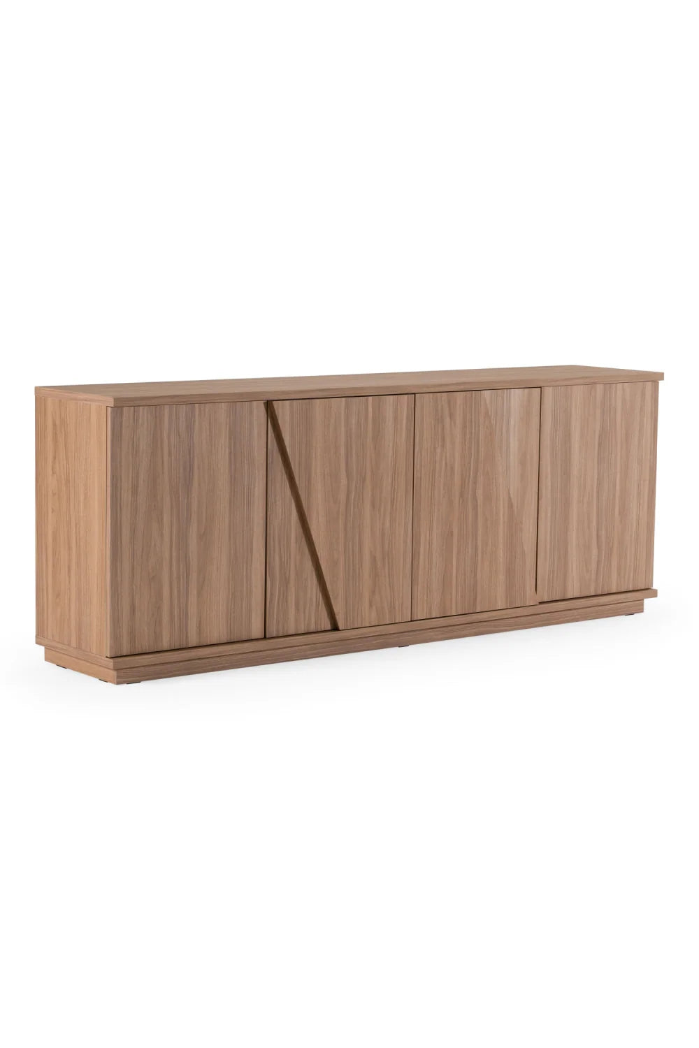 Luxury Walnut Caracalla 4-Door Sideboard European Style for Villa