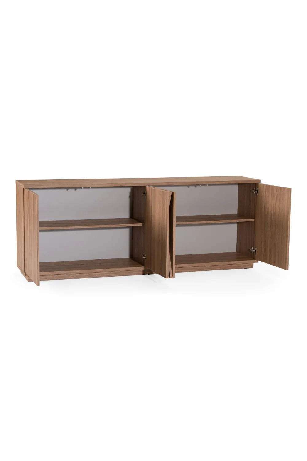 Luxury Walnut Caracalla 4-Door Sideboard European Style for Villa